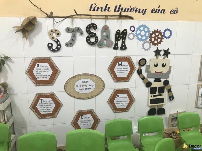 trang trí steam mầm non đẹp