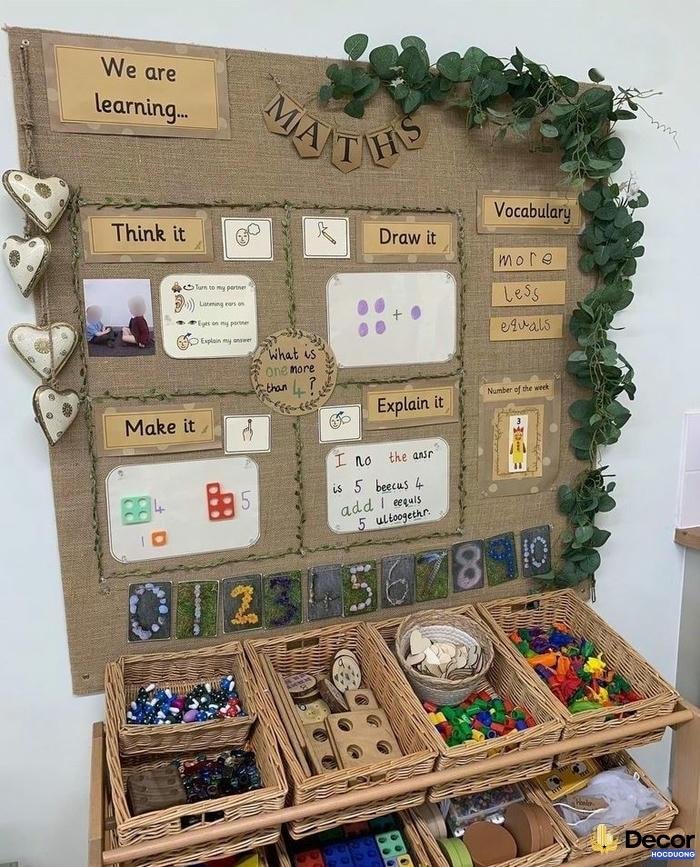 trang trí steam mầm non noel