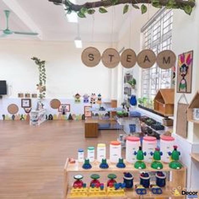 trang trí steam mầm non phát triển tư duy