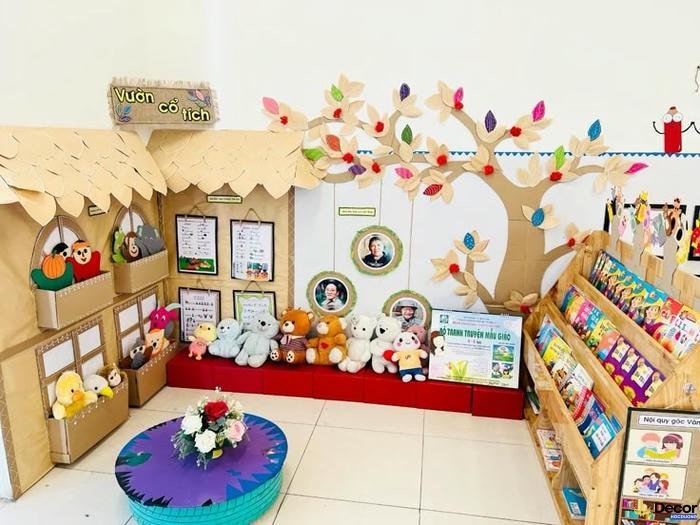 trang trí steam mầm non sáng