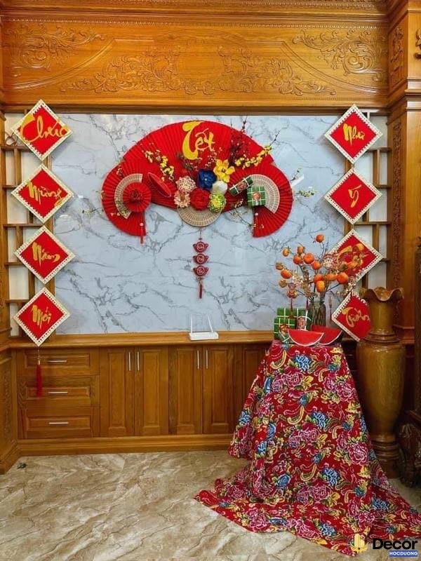 trang trí tết 2025 cho văn phòng