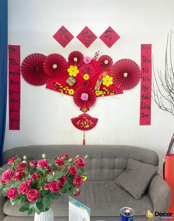 trang trí tết 2025 đón xuân