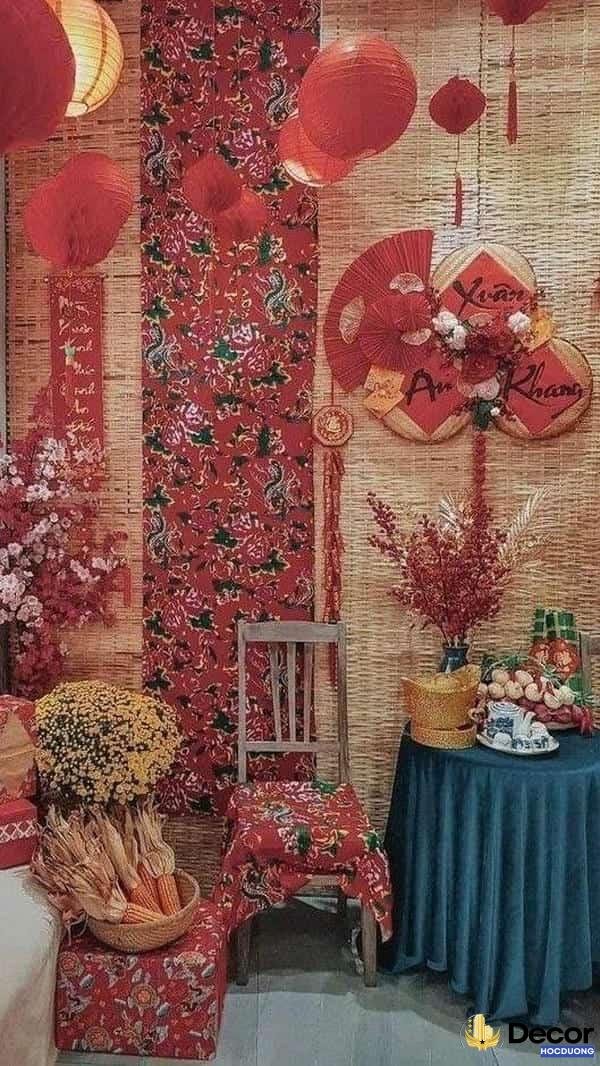 trang trí tết 2025 hiện đại