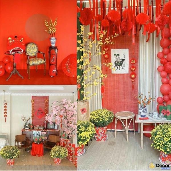 trang trí tết 2025 nay
