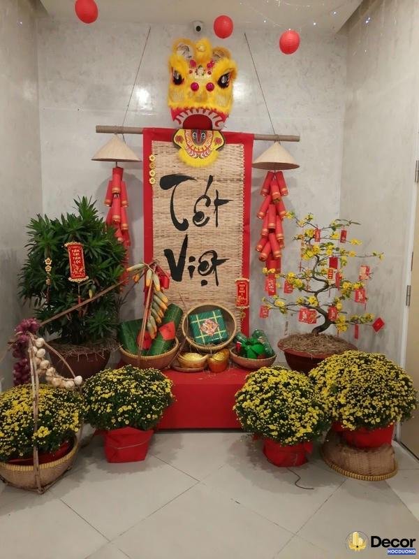 trang trí tết 2025 tại nhà