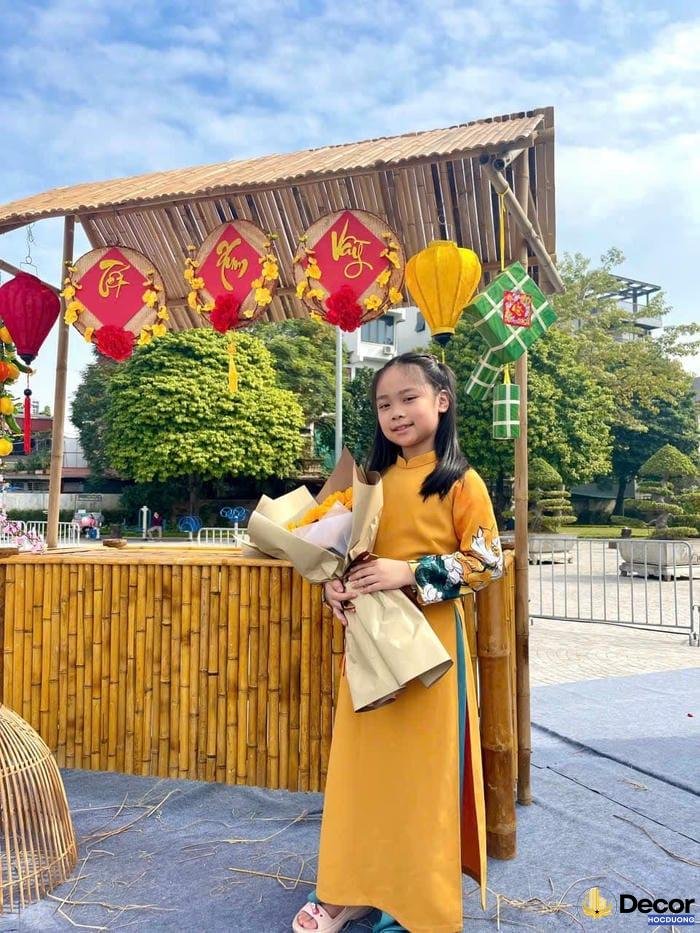 trang trí tết mầm non đón xuân yêu thương