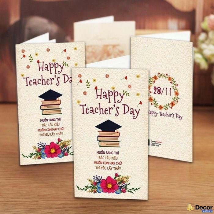 trang trí thiệp 20 tháng 11 rất đẹp