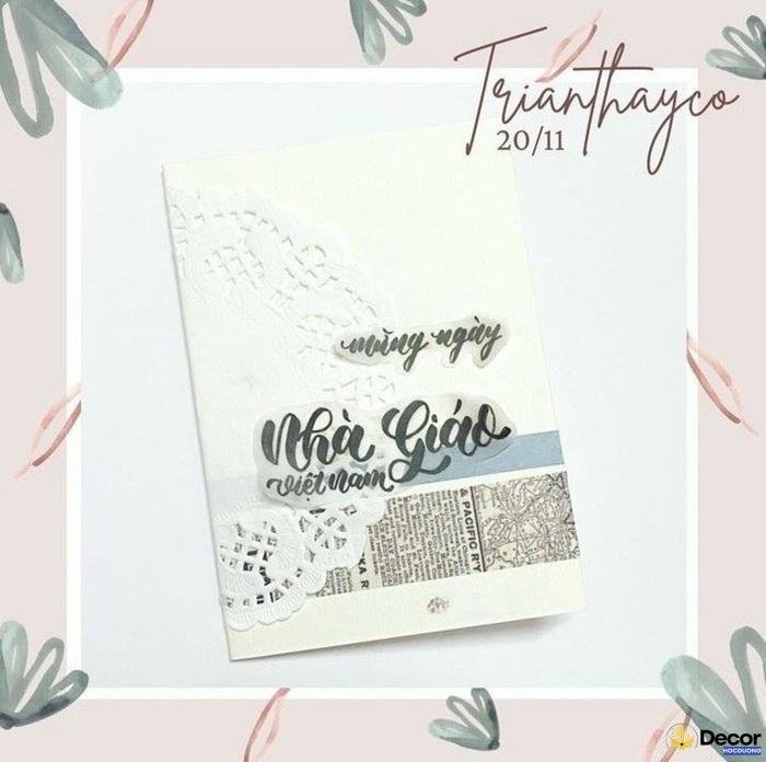 trang trí thiệp 20 tháng 11 tuyệt đẹp