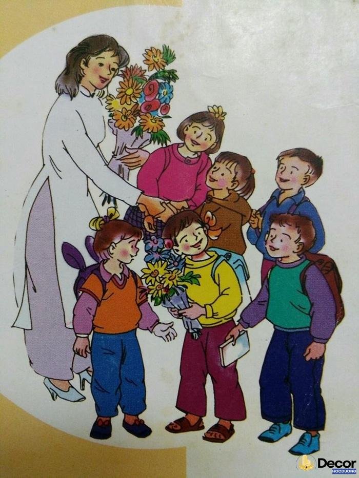 trang trí thiệp 20 tháng 11cô và các trò