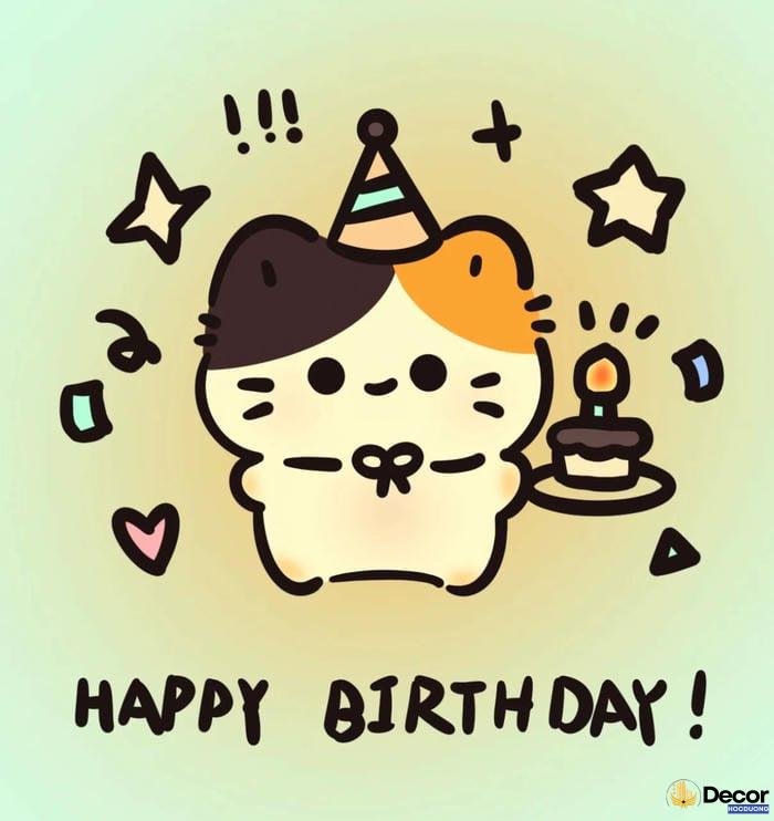 trang trí thiệp sinh nhật bằng giấy