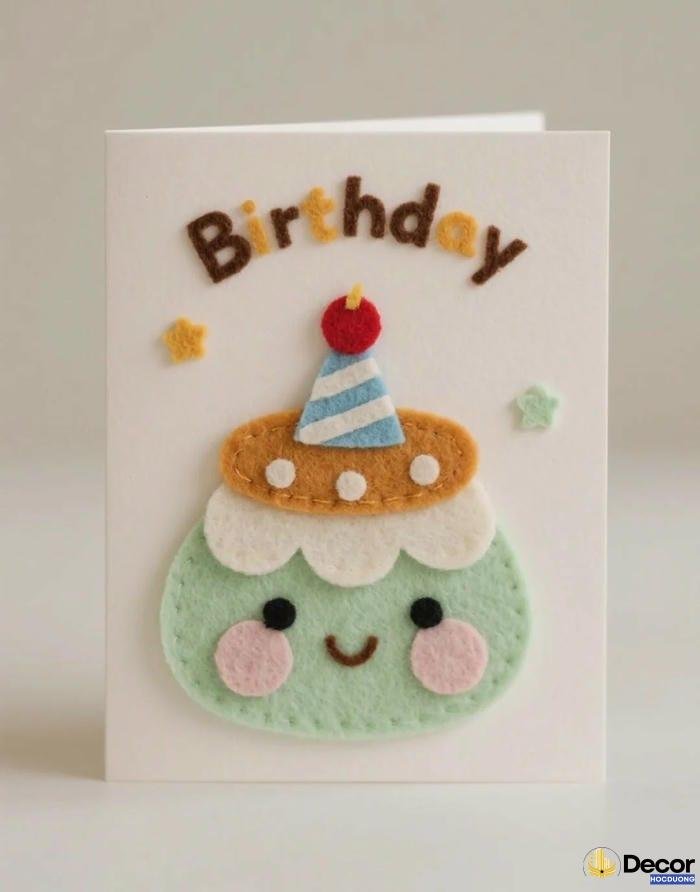 trang trí thiệp sinh nhật bằng hình vẽ