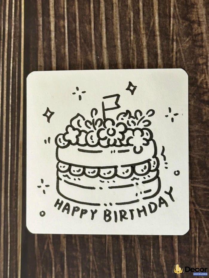 trang trí thiệp sinh nhật cho bé trai