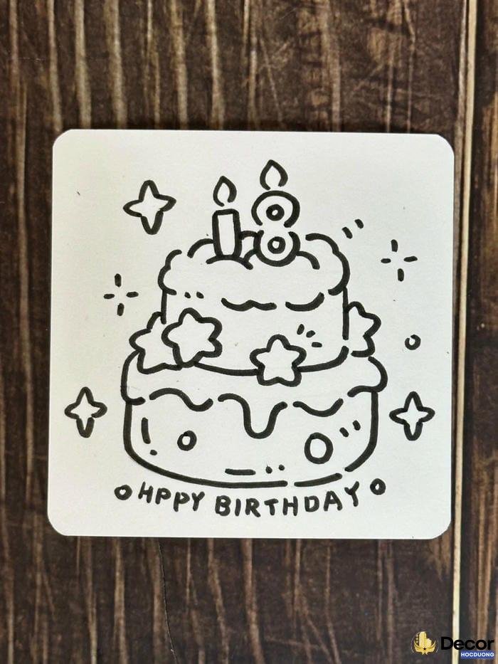 trang trí thiệp sinh nhật đẹp mà tiết kiệm