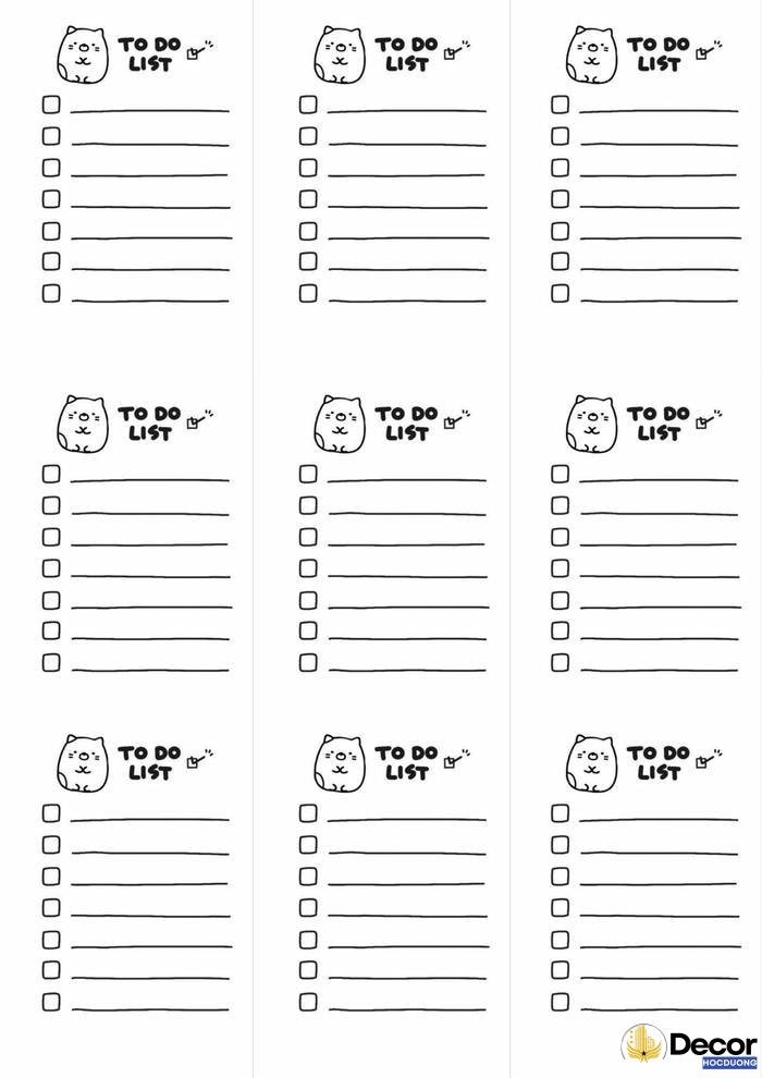 trang trí thời khóa biểu cấp 2 hot