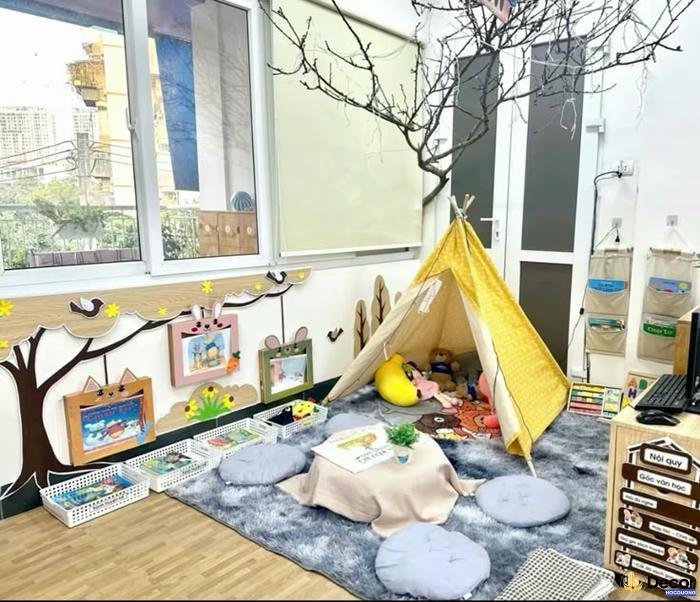 trang trí thư viện góc lớp thcs