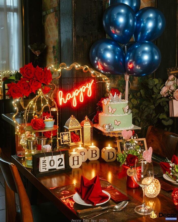 trang trí tiệc sinh nhật sang chảnh