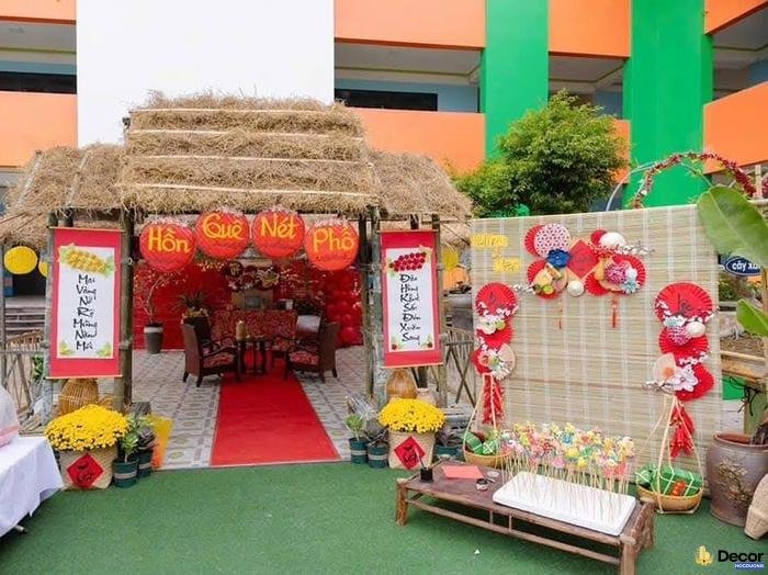 trang trí tiểu cảnh tết đẹp mắt