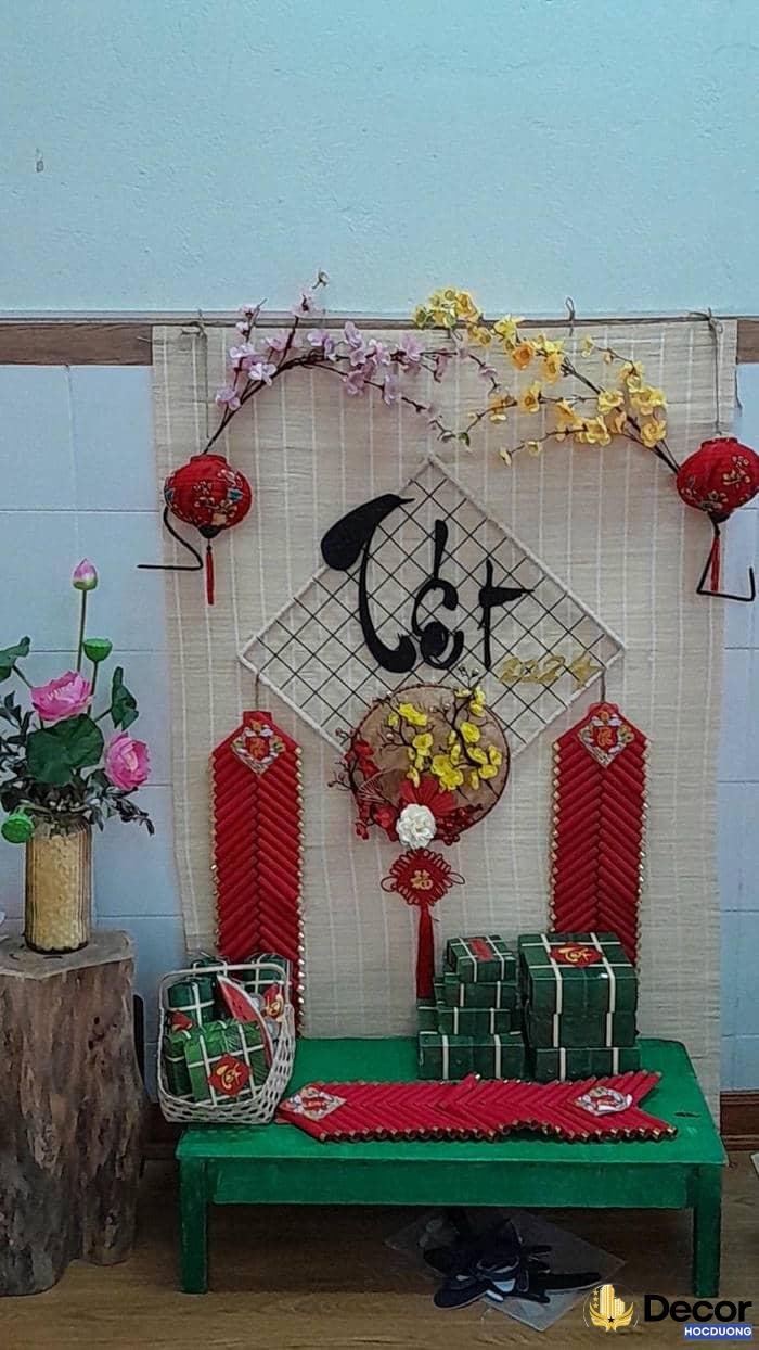 trang trí tiểu cảnh tết hiện đại
