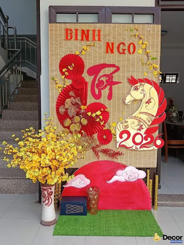trang trí tiểu cảnh tết nghệ thuật