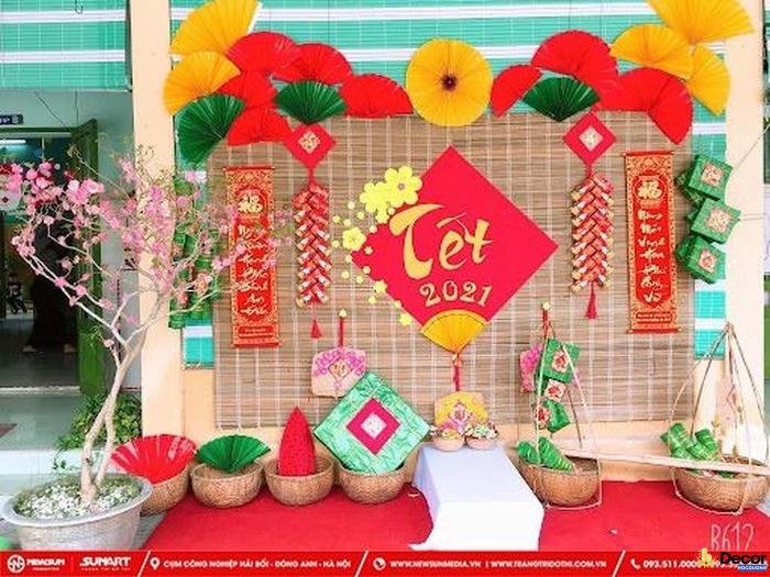 trang trí tiểu cảnh tết sáng tạo