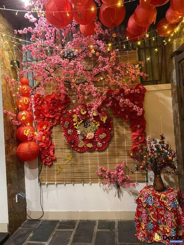 trang trí tiểu cảnh tết xưa siêu đẹp