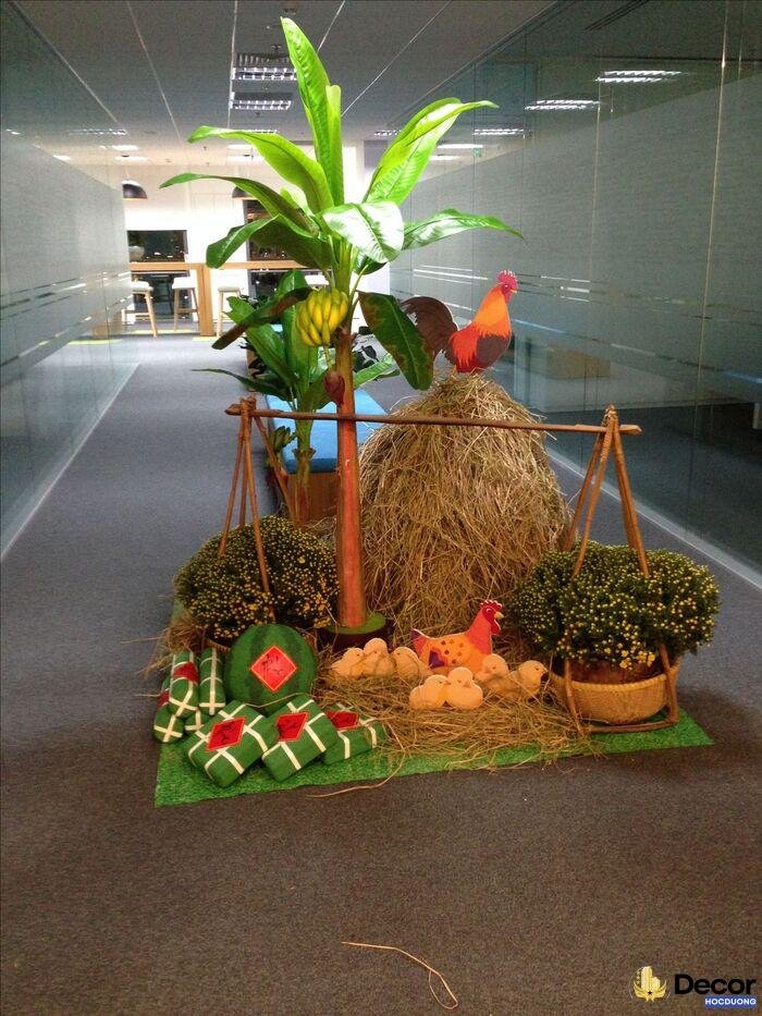 trang trí tiểu cảnh tết xưa siêu xinh