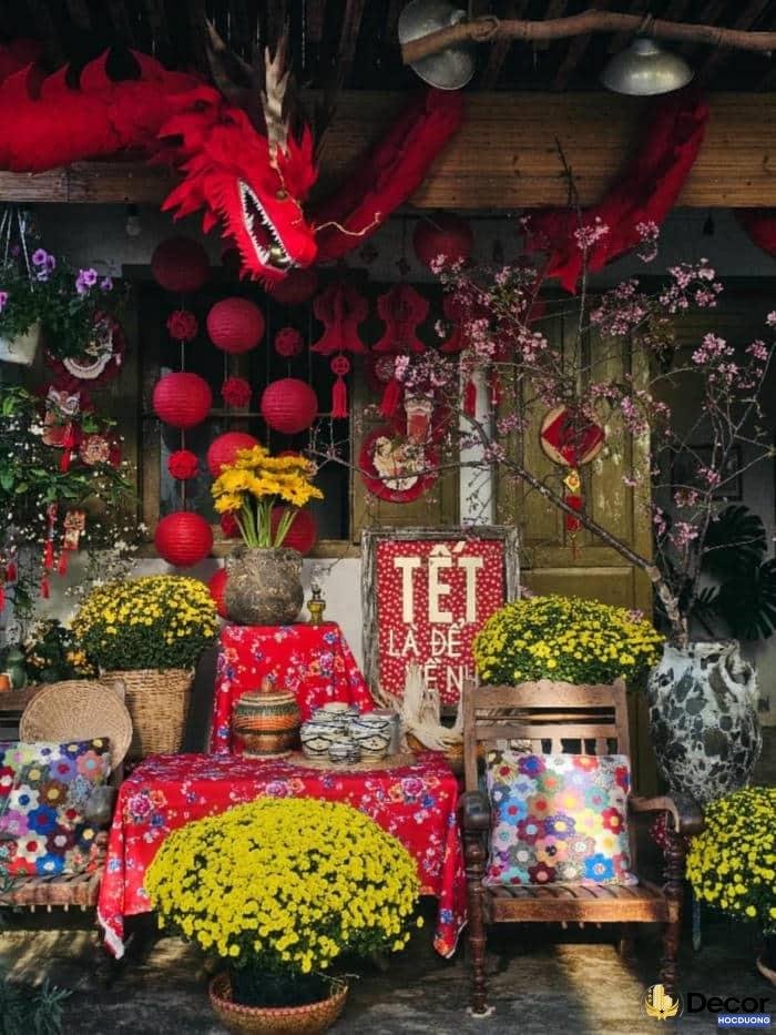 trang trí tiểu cảnh tết xưa truyền thống