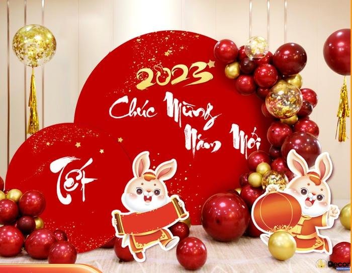 trang trí tiểu cảnh tết