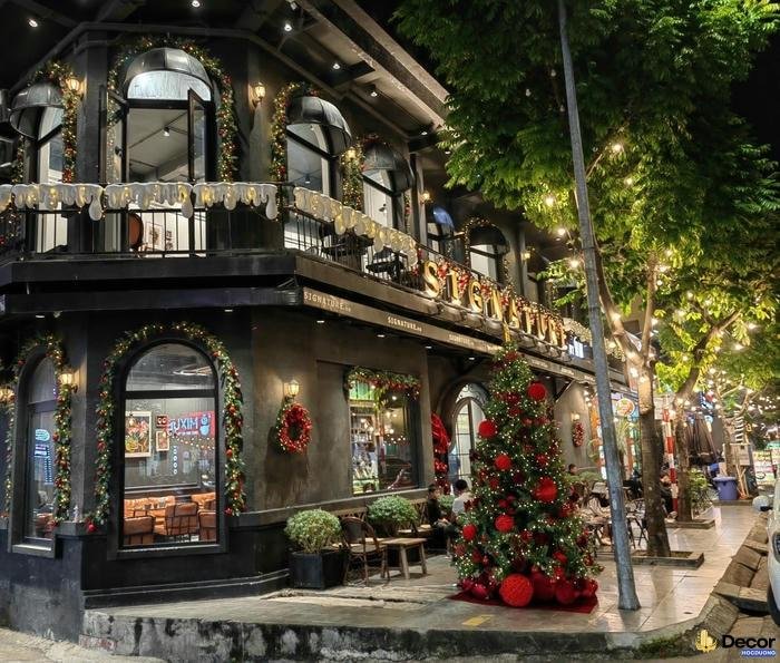 trang tri window display cho các quán cafe