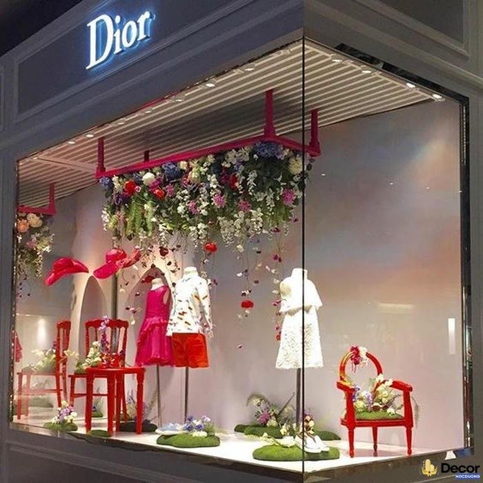 trang tri window display hiện đại