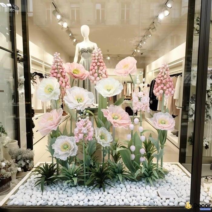 trang tri window display thu hút khách hàng