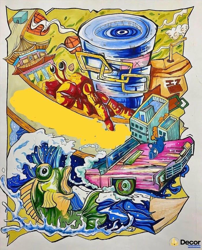 tranh a3 bảo vệ môi trường sinh vật