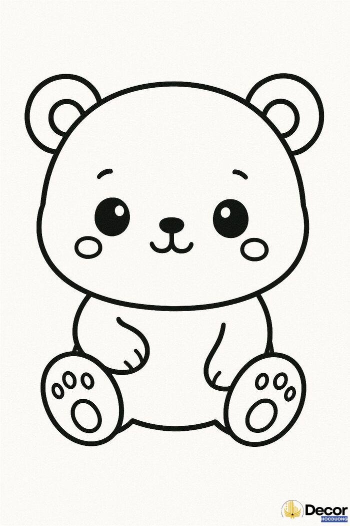 tranh tô màu cho bé 2 tuổi cute