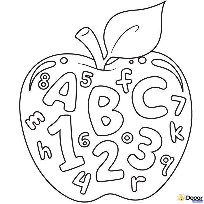 tranh tô màu cho bé mầm non dễ thương