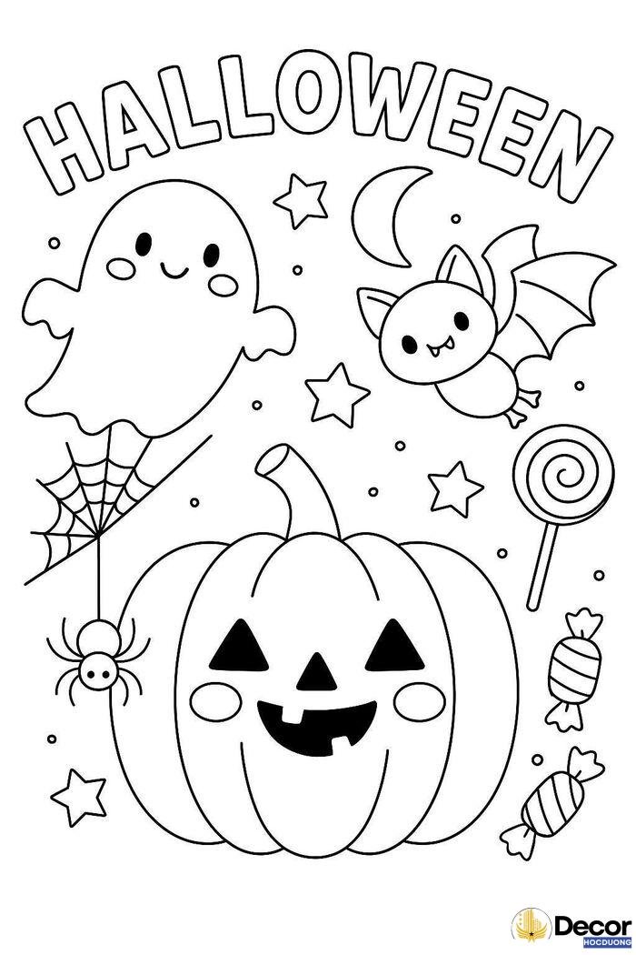 tranh tô màu cho bé mầm non đẹp nhất