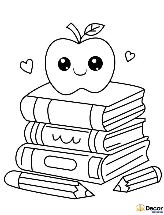 tranh tô màu cho bé mầm non đẹp