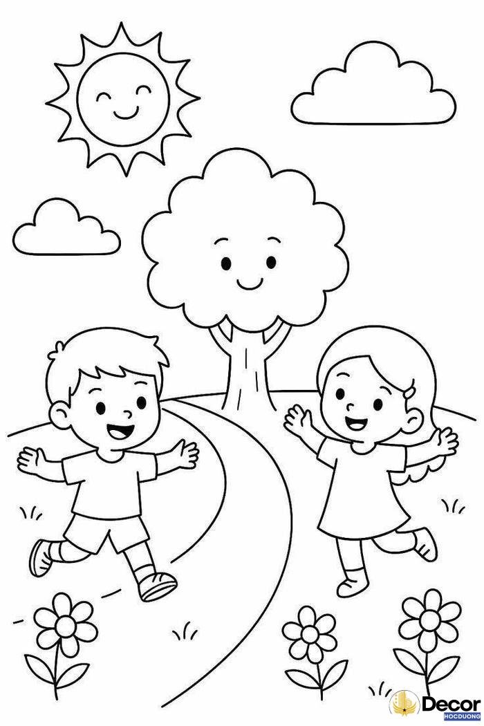 tranh tô màu cho bé theo độ tuổi sáng tạo