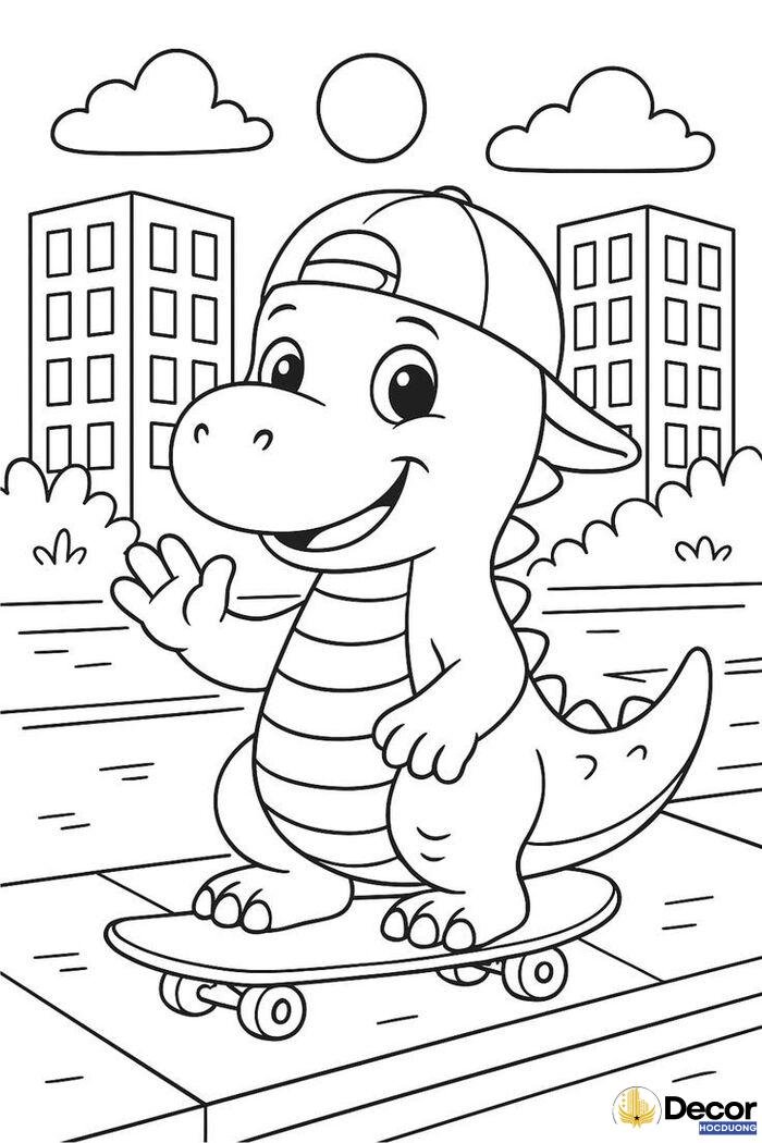 tranh tô màu đa dạng chủ đề con vật đáng yêu