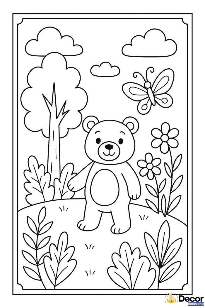 tranh tô màu đa dạng chủ đề đáng yêu nhất