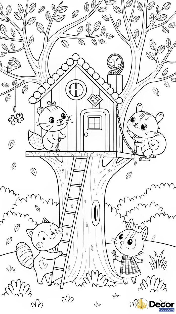 tranh tô màu đa dạng chủ đề đẹp