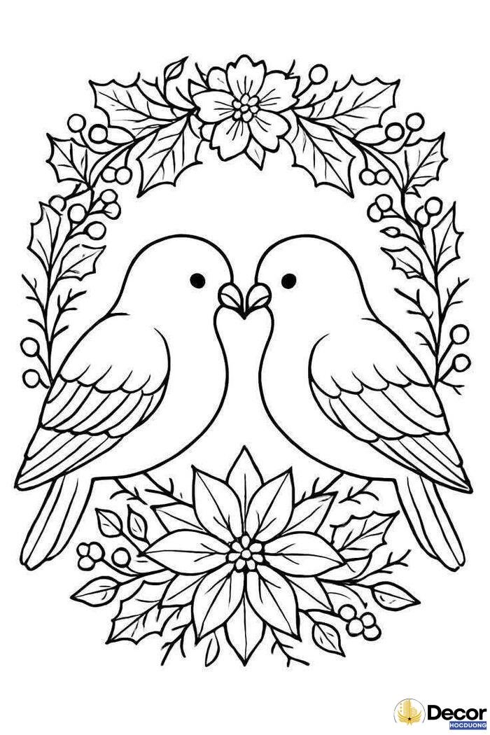 tranh tô màu đa dạng chủ đề xinh