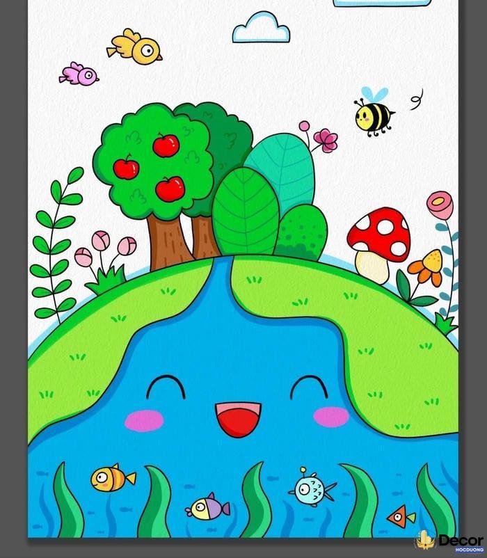 tranh vẽ a3 bảo vệ môi trường sáng tạo