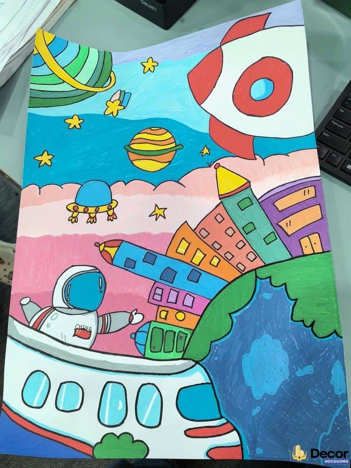 tranh vẽ bảo vệ môi trường chi tiết