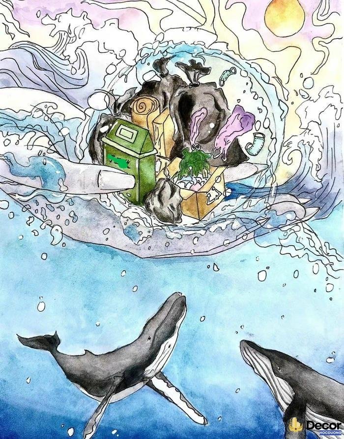 tranh vẽ bảo vệ môi trường nước