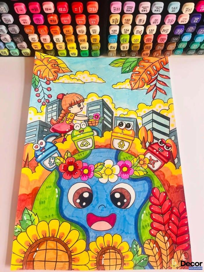 tranh vẽ bảo vệ môi trường ý nghĩa