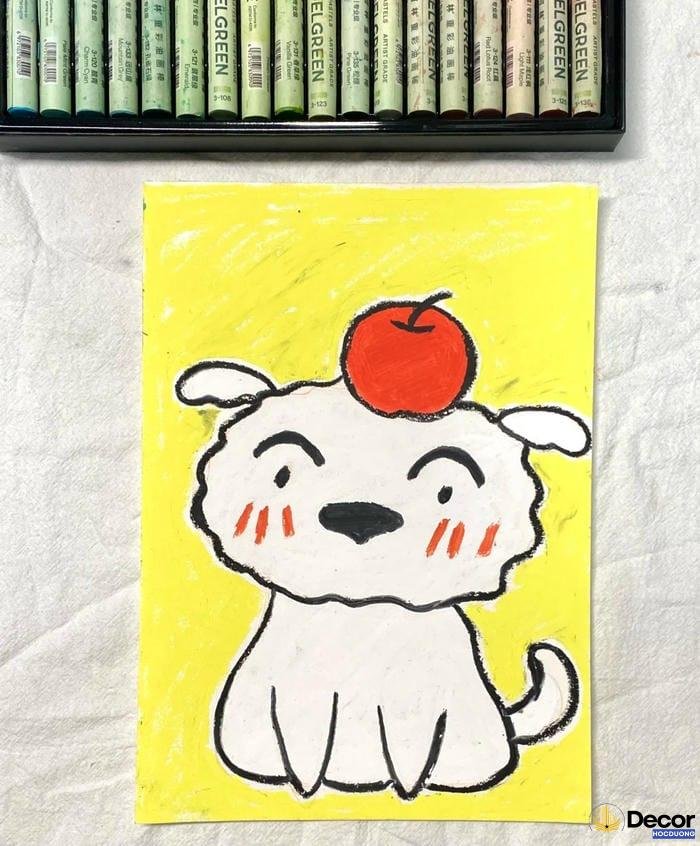 tranh vẽ trang trí lớp 7 cá tính