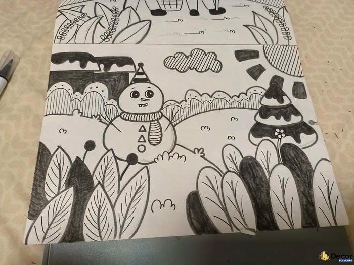 tranh vẽ trang trí lớp 7 đẹp và hiện đại