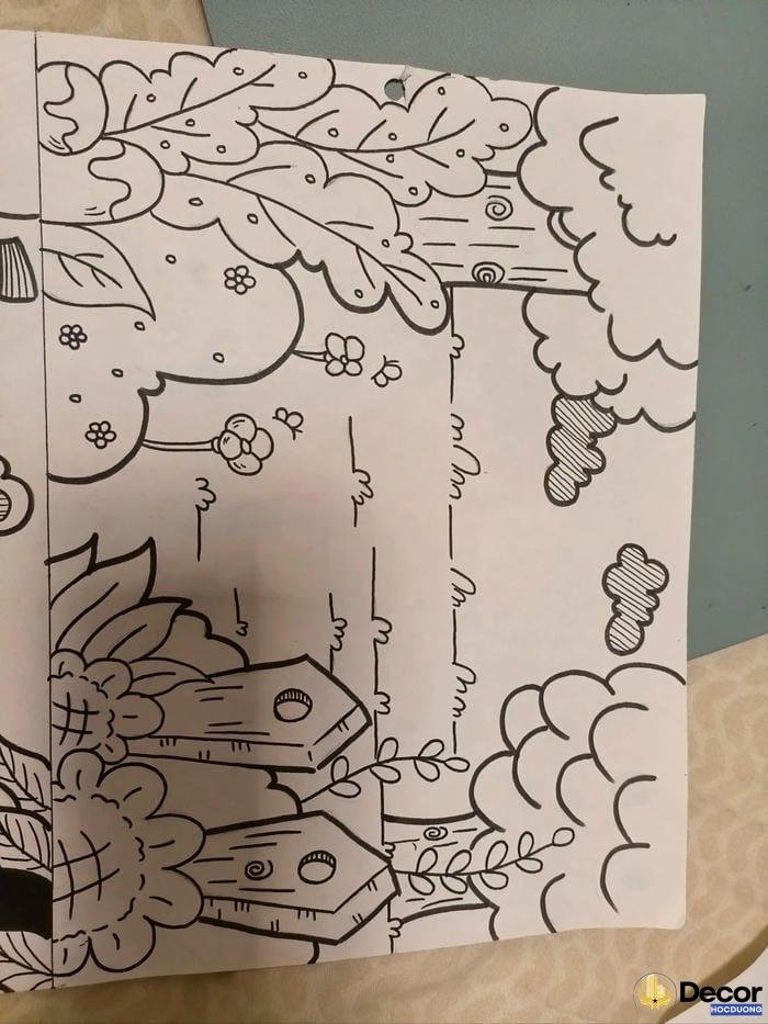 tranh vẽ trang trí lớp 7 với ý tưởng