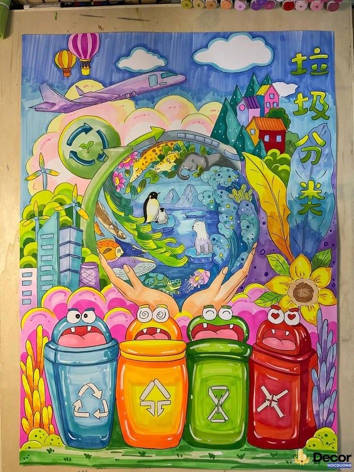 tranh vẽ tuyên truyền bảo vệ môi trường