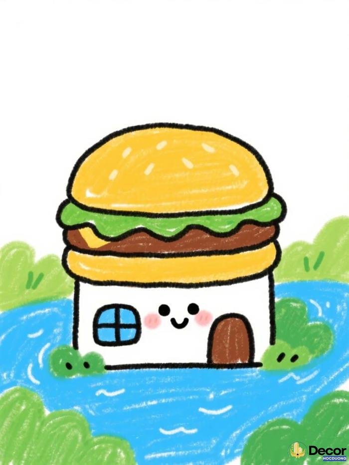 tranh vẽ ý tưởng trẻ thơ vui nhộn